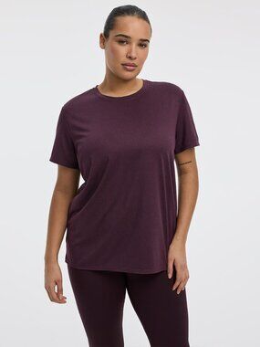 New Essentials  Wine Crew-Neck T-Shirt